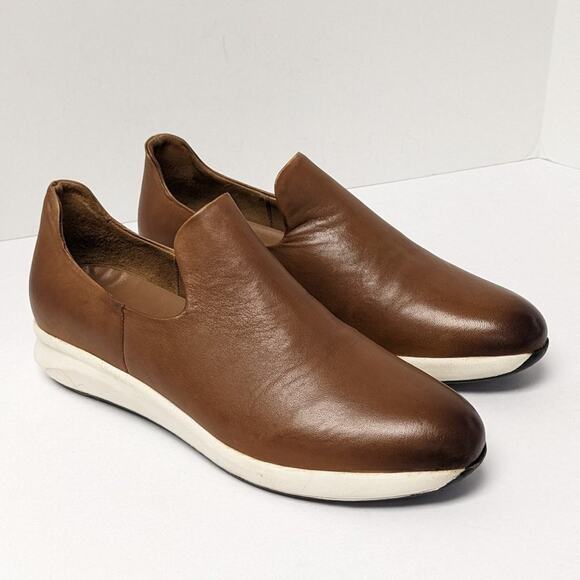 SoftWalk Isa Slip-On Shoes Cognac Leather Women's 9 M